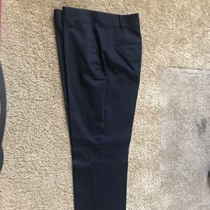 Ann Taylor Navy Straight Leg Trouser